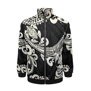 Personalizza giacche da <span class=keywords><strong>uomo</strong></span> <span class=keywords><strong>di</strong></span> Design etnico polinesiano produttori <span class=keywords><strong>di</strong></span> <span class=keywords><strong>abbigliamento</strong></span> fantasia giacca in felpa Raglan con colletto alla coreana da <span class=keywords><strong>uomo</strong></span> - Product Image 1