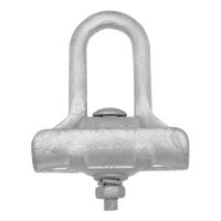 Pince de suspension pour câble galvanisée à chaud, accessoires électriques pour poteau de ligne aérienne avec quincaillerie et raccords de haute qualité
