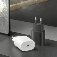 Cargador de carga súper rápida de 25W, adaptador de corriente USB C PD25W para Samsung S22 S21, tipo C PD, enchufe europeo, EE. UU. Y Reino Unido, enchufe de 25W, para Samsung S22