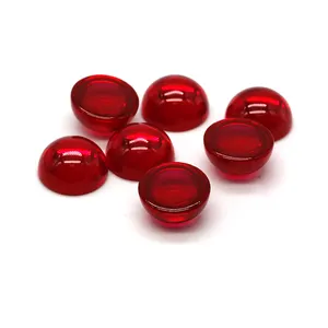 In Abundant Supply Good Prices Synthetic Cabochons Ruby Stone