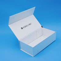 Boîte rigide en carton pour sérum de soin de la peau de luxe personnalisé, écologique, avec laminage mat et fermeture magnétique