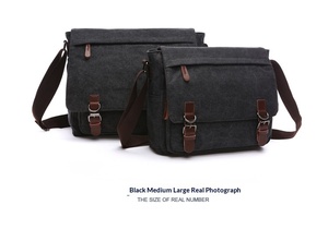 Sac bandoulière en toile tendance pour <span class=keywords><strong>homme</strong></span>, sacoche décontractée pour ordinateur portable, sac messager rétro, sac à bandoulière croisé pour <span class=keywords><strong>homme</strong></span> - Product Image 3