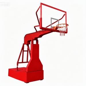 Panier de <span class=keywords><strong>basket</strong></span> portable hydraulique manuel <span class=keywords><strong>avec</strong></span> panneau en verre trempé, support de <span class=keywords><strong>basket</strong></span> mobile pour terrains de sport intérieurs et extérieurs - Product Image 5
