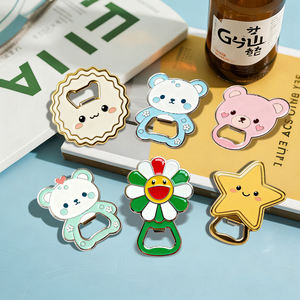 Магнитный открыватель для бутылок в виде мультяшного животного, металлический, прочный, сувенирный подарок для кухни и бара - Product Image 4