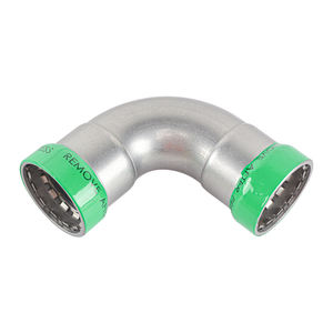 Raccordo a gomito a 90 gradi in acciaio al carbonio per tubi meccanici con approvazione UPC, raccordi a pressare in acciaio al carbonio - Product Image 5