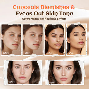 Stik <span class=keywords><strong>Foundation</strong></span> Warna Putih yang Dapat Mengubah Warna  Label Pribadi Koreksi Warna Kulit Kustom Concealer Ringan Fond De Teint Stick - Product Image 4