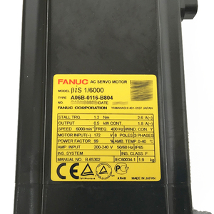 FANUC AC เซอร์โวมอเตอร์ A06B-0116-B804 สำหรับเครื่องซีเอ็นซี พีแอลซี - Product Image 2