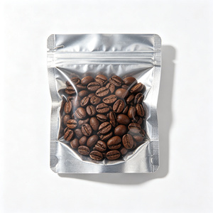 Sacs en plastique argentés à fermeture éclair, à fond plat, refermables, taille personnalisée, pour emballage - Product Image 4