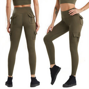 Leggings de Compresión de Secado Rápido con Logotipo Personalizado, Spandex/Nailon, Ajustados, Cintura Alta, Tallas Grandes, Diseño a Cuadros, para Gimnasio y Fitness - Product Image 3