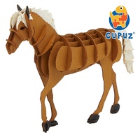 CUPUZ Kit de Modélisation en Carton DIY pour Jeux, Fabricant de Jouets Puzzle 3D Cheval pour Enfants Unisexe