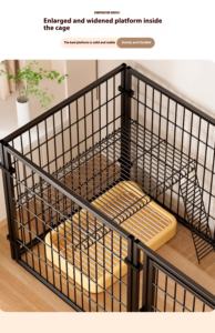 Pagar hewan peliharaan dalam ruangan Super bebas ruang kandang anjing kucing pola padat tombol penutup logam antipenjara istirahat Rumah kucing untuk penggunaan rumah tangga - Product Image 4