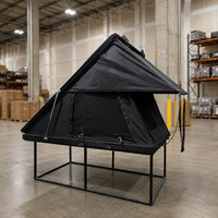 Carpa de Techo Rígida de Aluminio, Carpa Desplegable para Techo de Auto, para SUV, Camping y Viajes Todoterreno