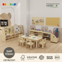 Chevalet d'art double face moderne pour la zone artistique des tout-petits en maternelle et garderie - Certifié EN71