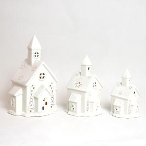 LED iluminado Decoración de Navidad Porcelana China iluminando <span class=keywords><strong>casa</strong></span> figuritas de Navidad casas iluminadas - Product Image 3