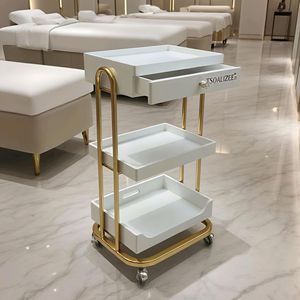 Beauty Equipment Hair Salon Furniture Hairdressing Storage <b>Tool</b> Massage Table <b>Trolley</b> - Product Image 1