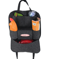 Personnalisation acceptée boîte pliable siège arrière avec plateau voiture feutre organisateur stockage