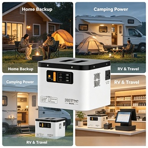 Station d'alimentation portable pour le camping, générateur de batterie avec deux ports USB A et un port USB C, écran numérique inclus - Product Image 6