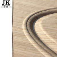 Portes en bois JHK-M01 des mosquées Porte en bois à double panneau Porte en placage de bois