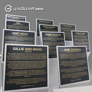 JAGUARSIGN suministro personalizado Embajada Memorial placas de Metal de placas de bronce con citas para la escuela de la - Product Image 5
