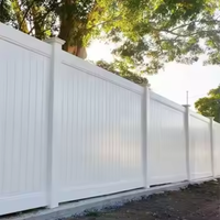 PVC Privacy Schutting Thermische Isolatie Holle Kamerprofiel Koel Aanvoelend Zomer Hittebestendig