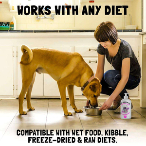 Wild Salmon Fish Oil <b>Liquid</b> EPA DHA Fatty Acids for Dog Skin & Coat Health High-Protein Fast Absorption - Product Image 6