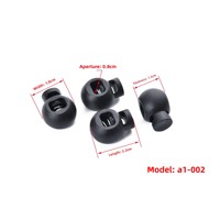 Boucle de serrage de chapeau en plastique à ressort, réglable, élastique, de sécurité, de luxe, petite, à un seul trou, type landmine