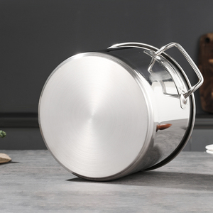 Marmite professionnelle en acier inoxydable grande capacité 14L-100L, compatible congélateur et induction, avec robinet, pour cuisine commerciale - Product Image 6
