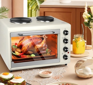 Horno de Gran Capacidad de 56L para Hornear Pan y Pizza, Puerta de Vidrio Visual, Horno Eléctrico de Encimera 2 en 1 - Product Image 2
