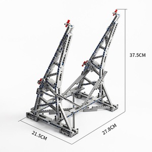 Présentoir Vertical MOC pour Vaisseau Spatial Jouets Dirigeable Compatible 05132 et <span class=keywords><strong>75192</strong></span> Ultimate Collector's Model - Product Image 1