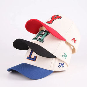 Vente en gros Casquette de baseball unisexe en coton avec logo brodé Casquette de camionneur 5 panneaux 100% coton sergé Casquette de baseball personnalisée Gorras - Product Image 1