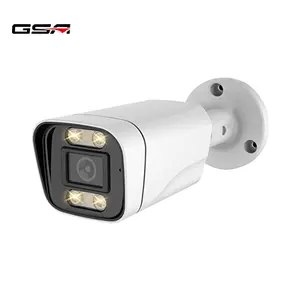 Caméra réseau couleur IP caméra POE audio protocole complet caméra ip lumière chaude LED