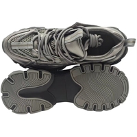 Zapatillas Deportivas Casuales con Plataforma para Hombre, Logotipo Personalizado, Tendencia de Moda 2026, de Cuero y Malla con Cordones, Zapatillas Chunky para Hombre