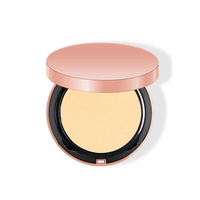 Poudre de maquillage pour le visage avec logo personnalisé, poudre compacte pressée mate longue durée pour peaux foncées