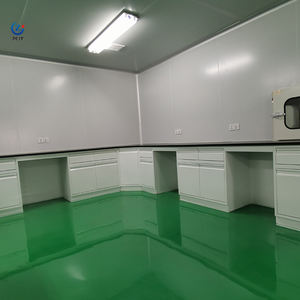 Laboratuvar ekipmanları mobilya yan masa metal lab çalışma masası lavabo ile - Product Image 3