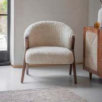 Canapé de loisirs européen canapé de salon salle à manger chaise de chambre moderne canapé en chêne et bois de caoutchouc marron chaise inclinable de style crème