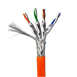 Farsince <span class=keywords><strong>Internet</strong></span> Cat8 SFTP 22awg Ethernet Lan <span class=keywords><strong>Cable</strong></span> de alta calidad Sstp/SFTP Shield Interior Exterior Cat 8 <span class=keywords><strong>Cable</strong></span> 1000ft rollos 500m - Product Image 2