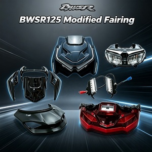Carénage modifié pour moto BWSR <span class=keywords><strong>125</strong></span>, pour Yamaha BWSR125, avec kit de phare LED amélioré et feux de jour arrière - Product Image 1