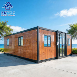 Casa Contenedor Prefabricada Expandible con Estructura de Acero de 20 y 40 Pies, Vivienda Plegable de 1, 2, 3, 4 y 5 Dormitorios, Construcción de Vivienda Pequeña - Product Image 1