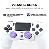 Grip de Pouce Haute Performance pour Joystick Analogique 3D PS4 & PS5, en Silicone pour Manette de Jeu, pour Joystick Galaxy