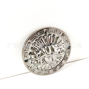 Round Carved <b>Gold</b> Plastic <b>Sofa</b> Decorative Buckle 50 Mm Hole Size Durable European Style Furniture Hardware Accessory - Product Image 3