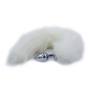 2022 fun supplies coda di volpe artificiale supporta una spina per conto dei capelli faux <span class=keywords><strong>fox</strong></span> tail plug anale code di metallo sesso - Product Image 3