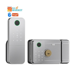 Glomarket Tuya Serrure Intelligente Wi-Fi LK0154 pour Porte de Cour Extérieure en Acier avec Déverrouillage par Empreinte Digitale Double Face et Accès via Application de Sécurité - Product Image 1