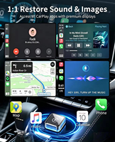 Adaptateur universel sans fil 2 en 1 CarPlay Android Auto, convertisseur d'écran intelligent, adaptateur USB-C sans fil pour voiture, CarPlay ou Android Auto