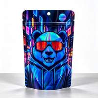 Sachets Doypack personnalisés en Mylar holographique imprimés par gravure, anti-odeur, refermables avec fermeture éclair, pour l'emballage de bonbons, de gelées et de snacks