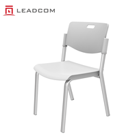 LEADCOM L-E01 Ensemble de bureau et chaise d'étudiant collaboratif mobile, table et chaise ergonomiques pour l'école avec porte-livres en métal pour la salle de classe