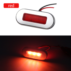 Luce di Posizione Laterale <span class=keywords><strong>a</strong></span> LED per Rimorchi di Camion, <span class=keywords><strong>3</strong></span> LED, Luce di Segnalazione Stradale, Facile Installazione <span class=keywords><strong>a</strong></span> Vite - Product Image 1