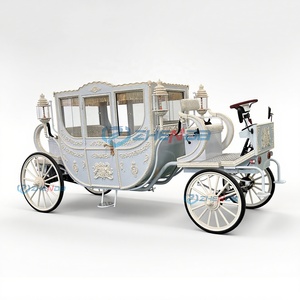 Chariot de mariage électrique Zhenda le plus vendu, 4 roues en acier, capacité de 2000 kg, pour transport royal tiré par des chevaux - Product Image 6
