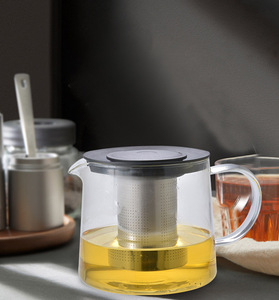 กาน้ำชาแก้วบอโรซิลิเกตสุดหรู600มล. เครื่องชงชาดีไซน์แบบ<span class=keywords><strong>จีน</strong></span>ทำด้วยมือเป็นมิตรกับสิ่งแวดล้อมสำหรับโรงแรมและปาร์ตี้ - Product Image 4