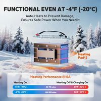 Baterai Lithium LiTime 12V 165Ah Group31 CCA1200A dengan Pemanas Bluetooth untuk Aplikasi Kapal Motor Tempel Laut