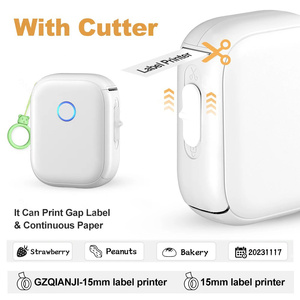 P12 <b>Mini</b> Thermal <b>Label</b> <b>Printer</b> 203dpi 1200mAh Wireless USB Bluetooth 15mm Sticker <b>Printer</b> for Home Office - Product Image 6